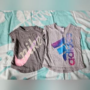 2t Girls Adidas/Nike tshirt bundle